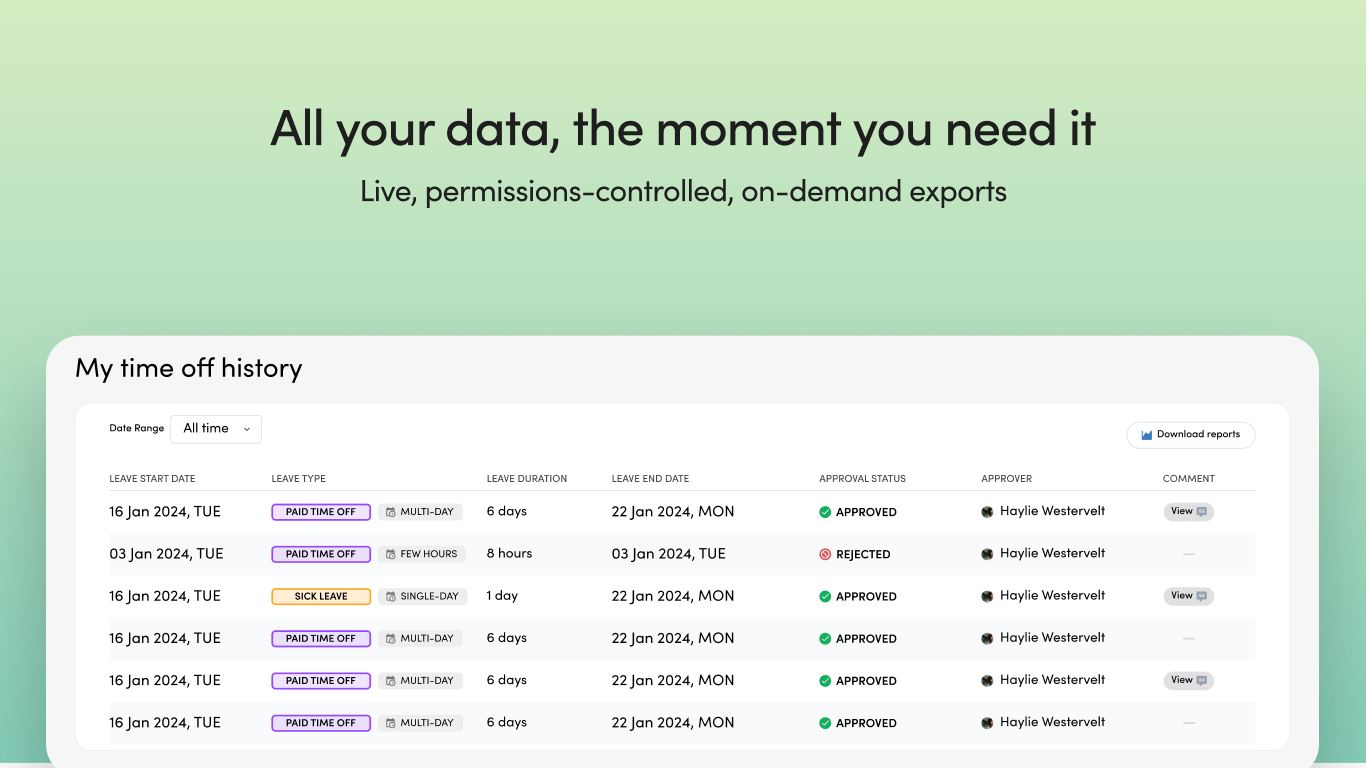 PTOZEN All your data, the moment you need it