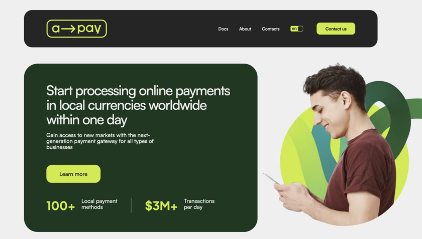 A-Pay Landing Page