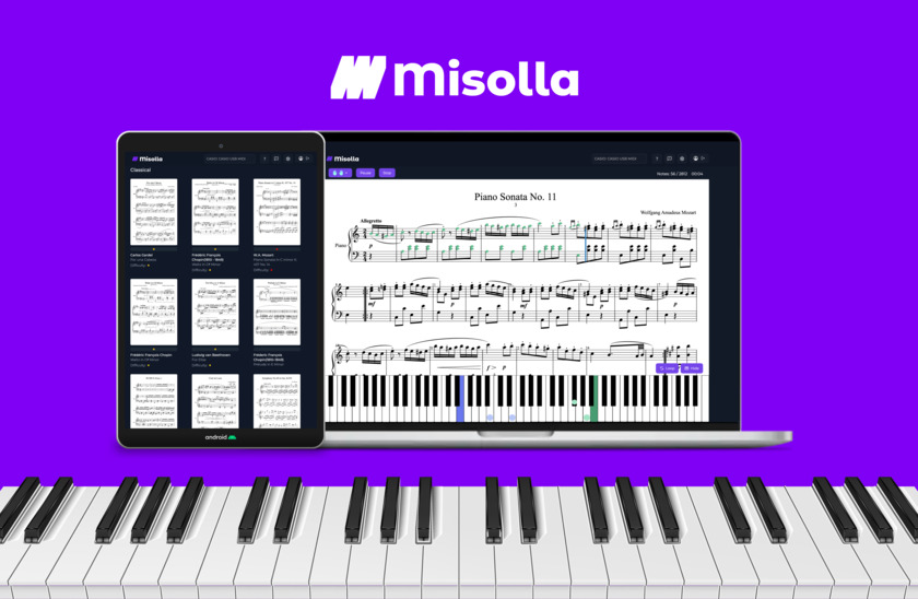 Misolla Music Landing Page