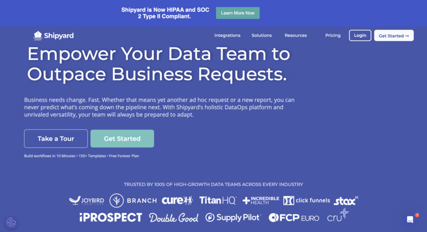 Shipyard Landing Page