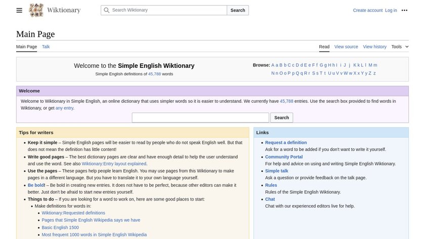 Simple Words Landing Page