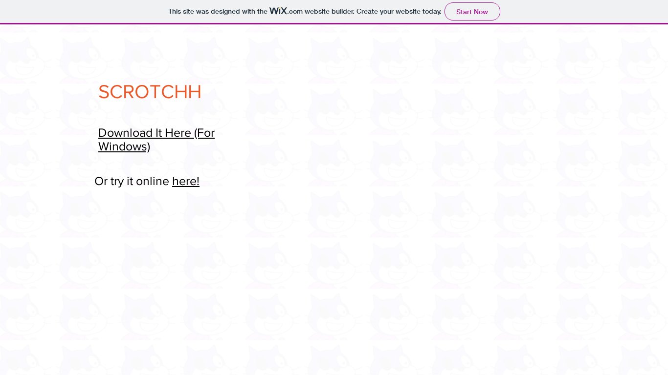 Scrotchh Landing page