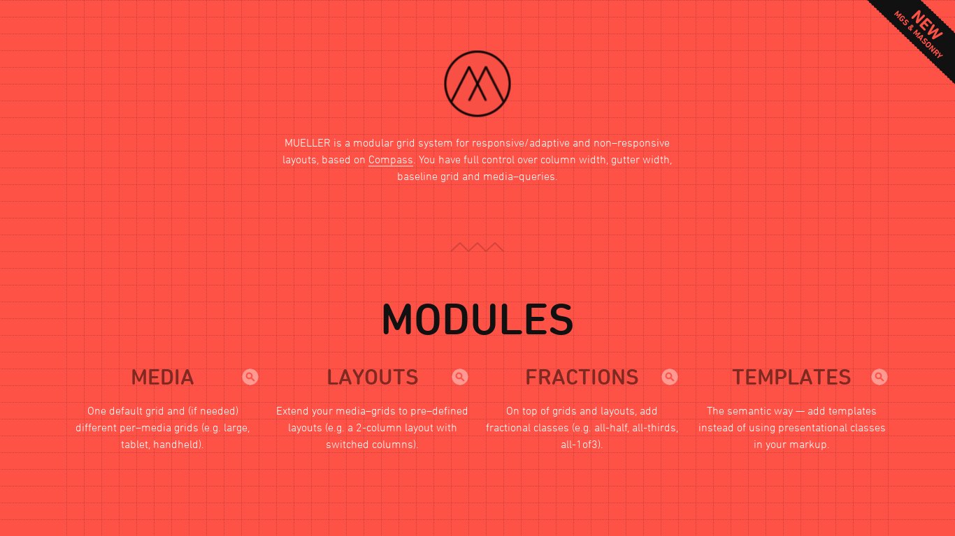 MUELLER GRID SYSTEM Landing page