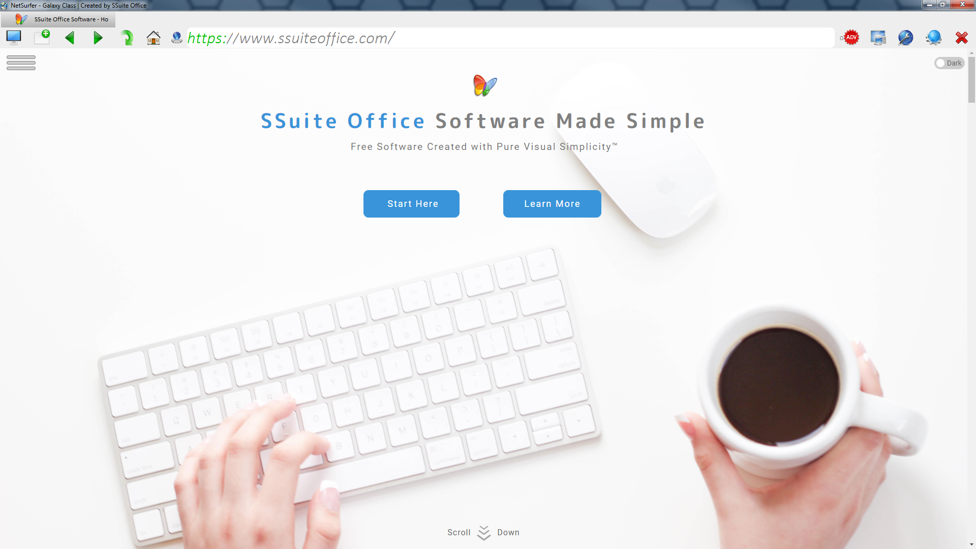 SSuite NetSurfer Extreme Browser MainScreen
