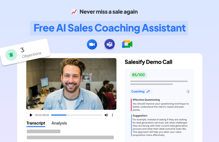 Salesify.ai Free AI Sales Coaching Assistant   