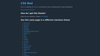 CSS Bed screenshot