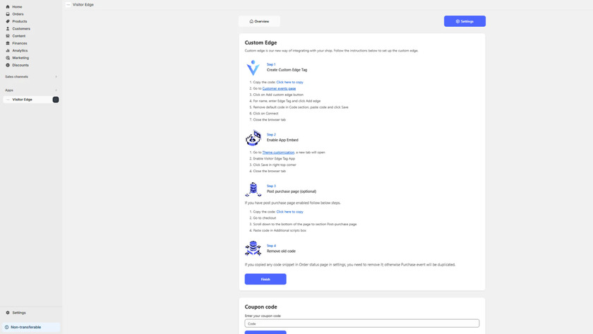 Visitor Edge Landing Page