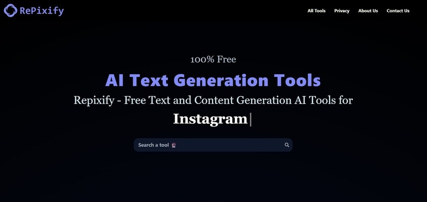 Repixify Landing Page