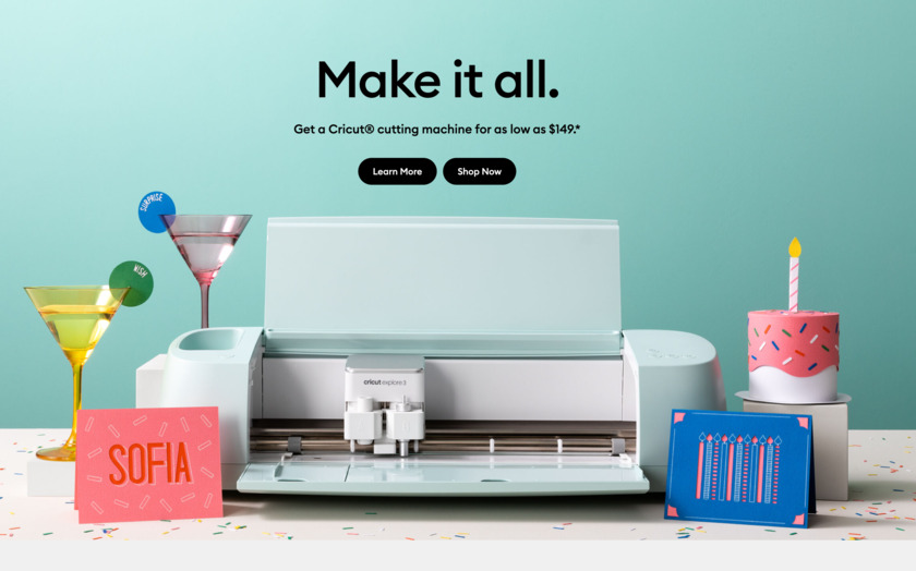 Cricut Landing Page