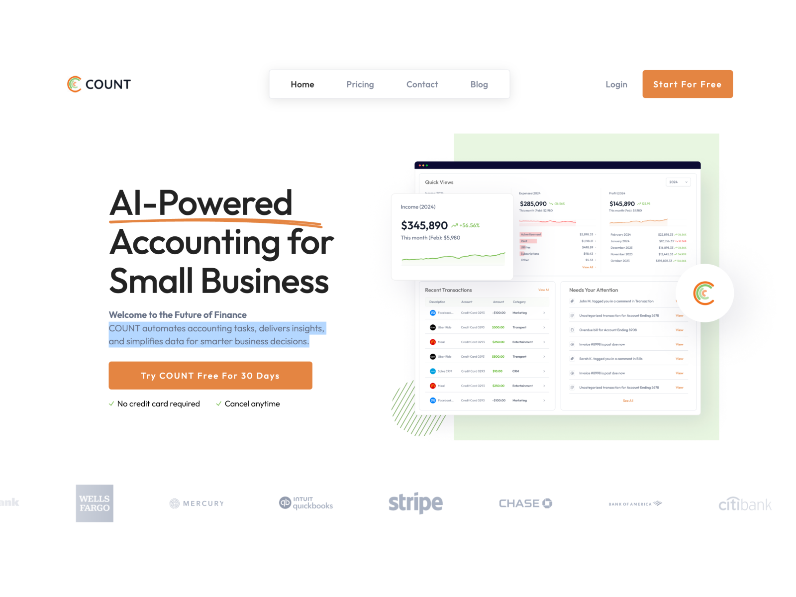 GETCOUNT AI-powered accounting for founders not bookkeepers
