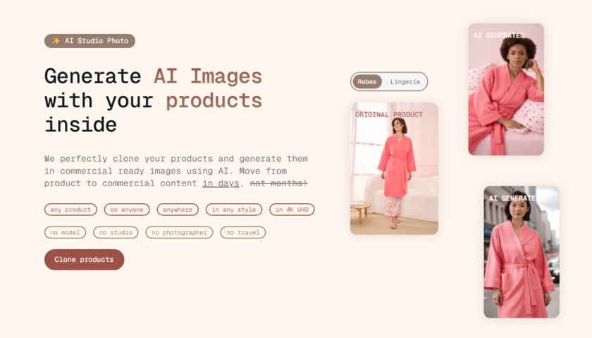 Taylored.ai Landing Page