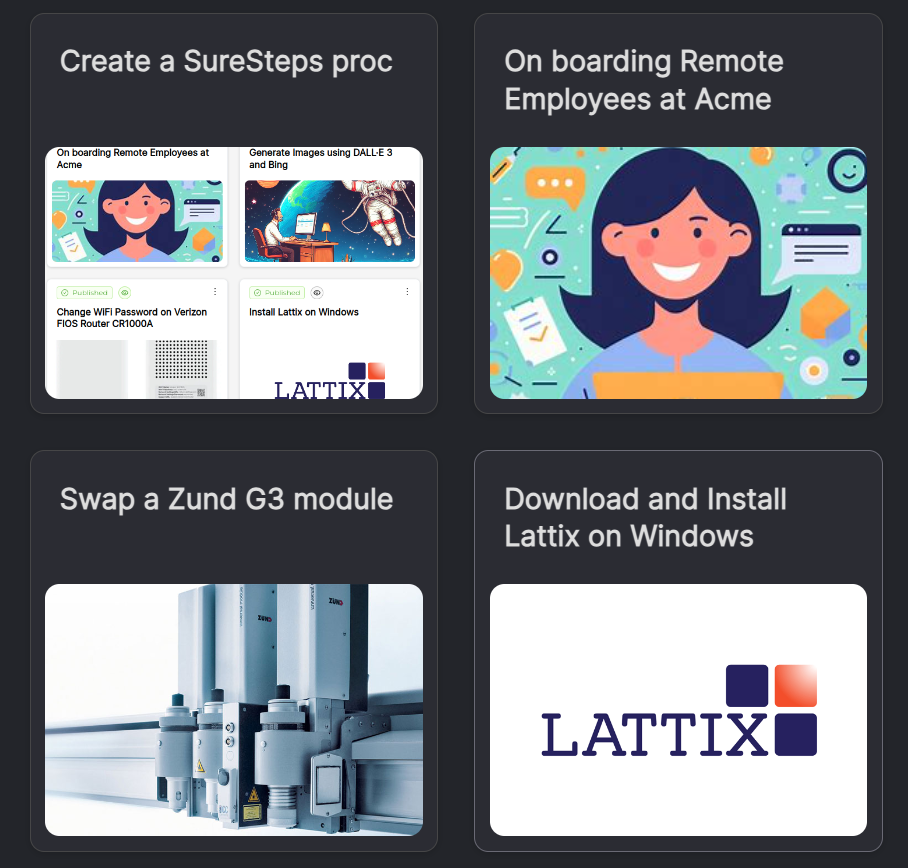 SureSteps.io Dashboard