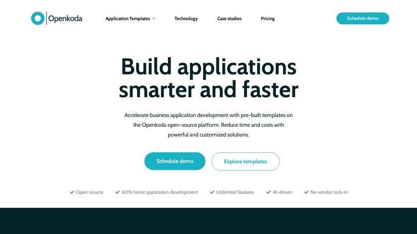 Openkoda Landing Page