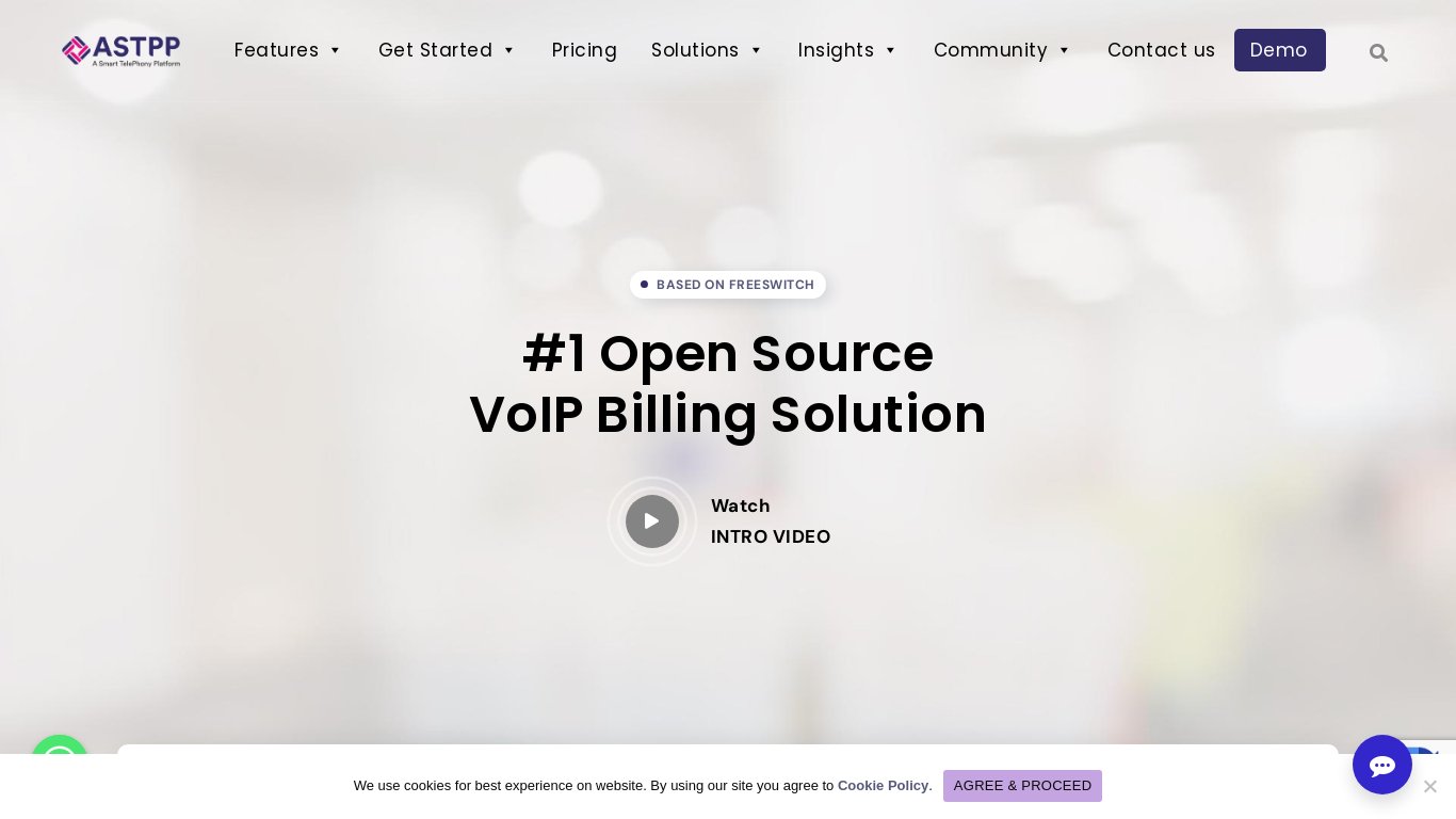 ASTPP Landing page