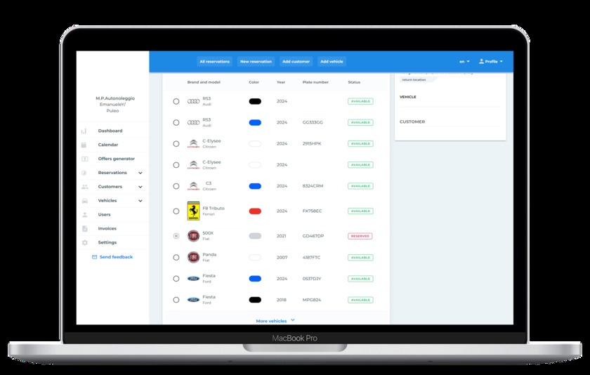 Top Rent App Landing Page