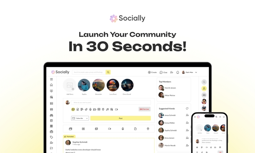 socially.so Landing Page