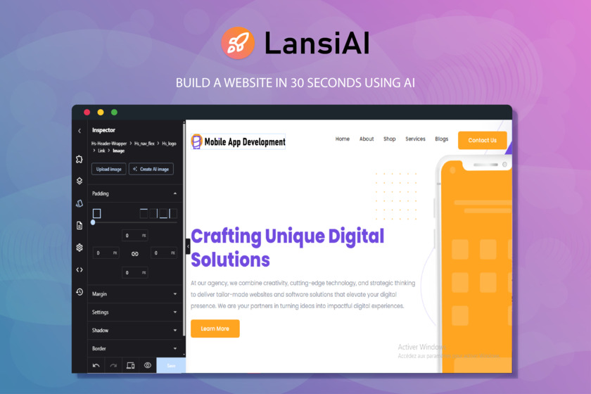 LansiAI Landing Page