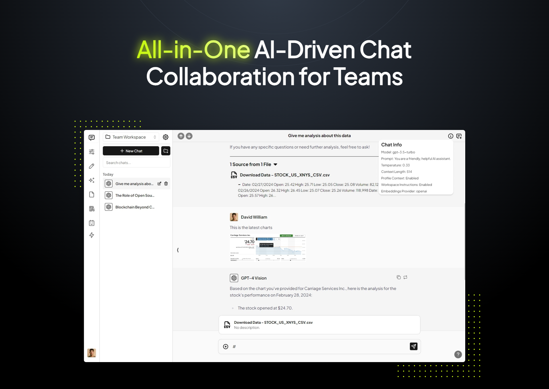 GPT TEAMS AI GPTTeams Dashboard