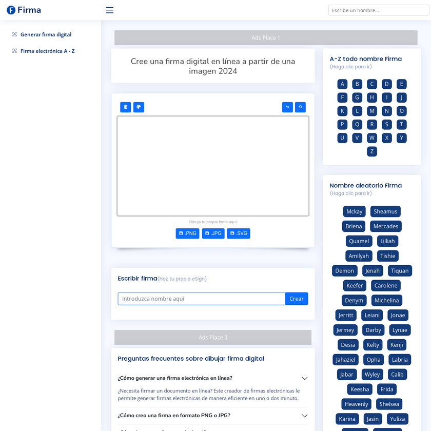 Creador de Firmas Esignature screenshort