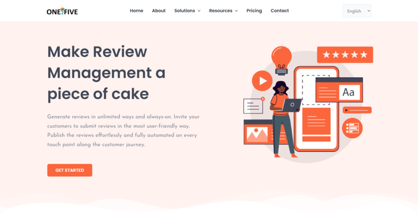 One2Five Landing Page