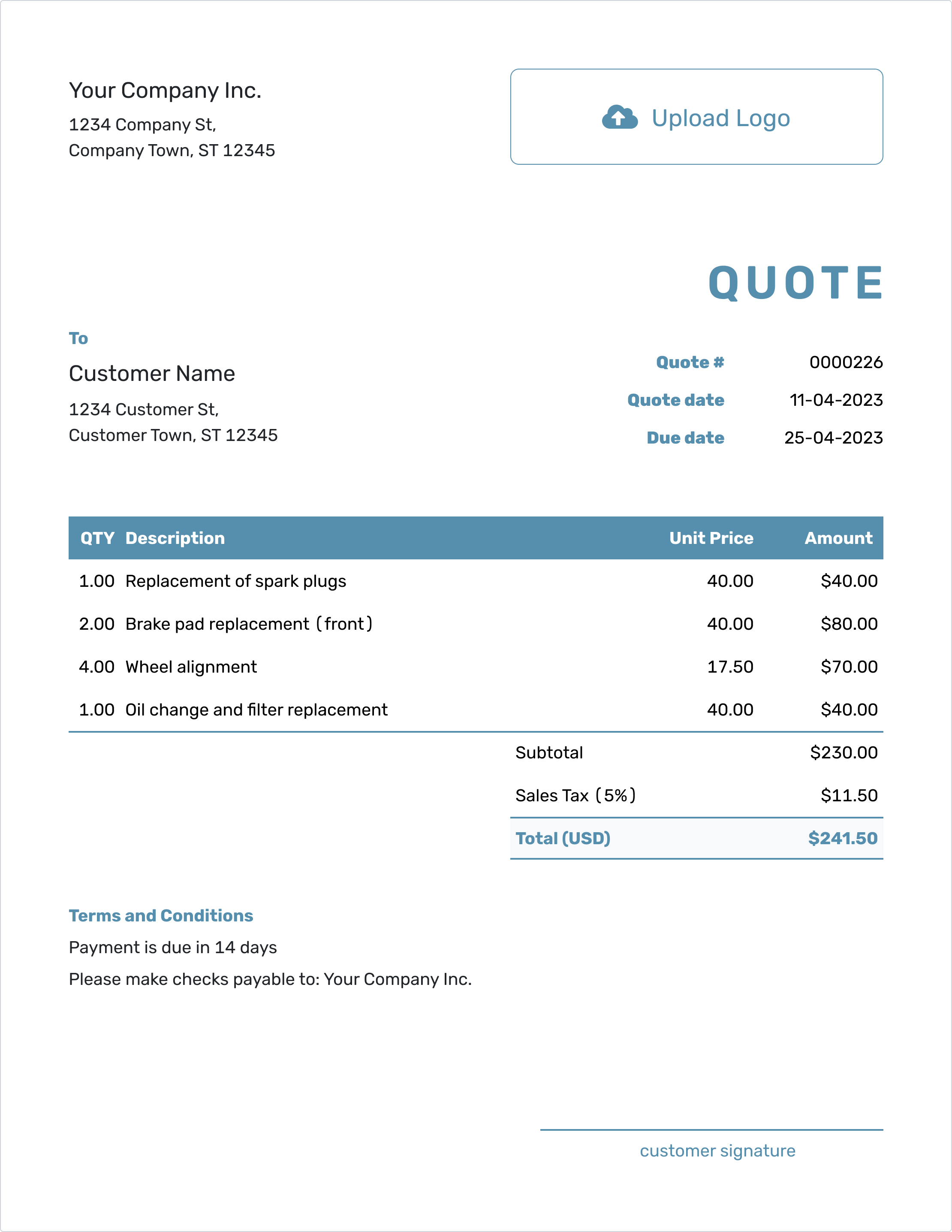 docelf.com quote template