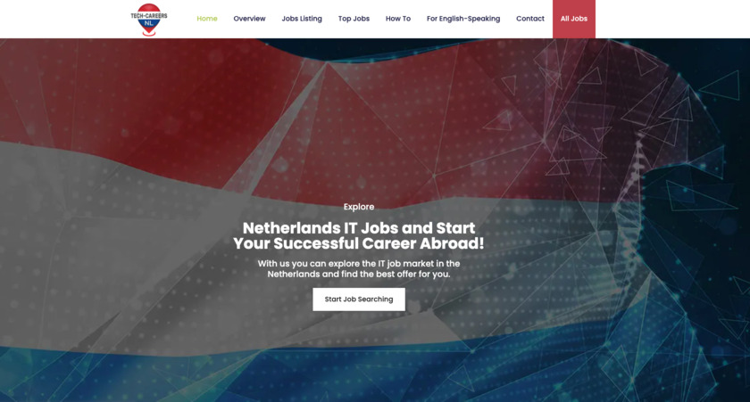Tech-careers.nl Landing Page