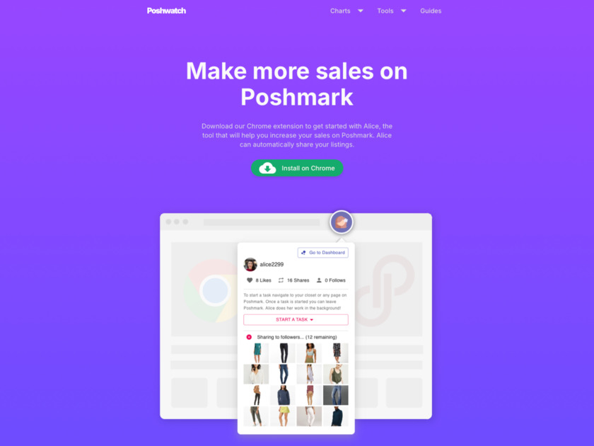 Poshwatch.io Landing Page