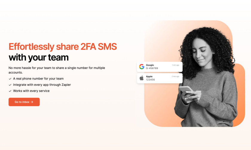 Team SMS Landing Page
