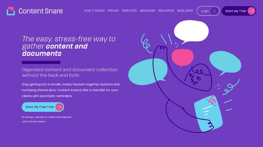 Content Snare Landing Page