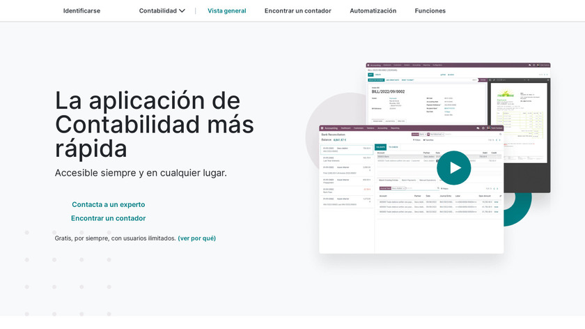Odoo Accounting Landing Page