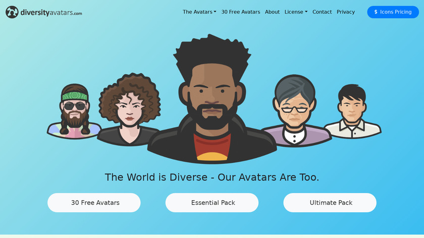 Diversity Avatars Landing Page