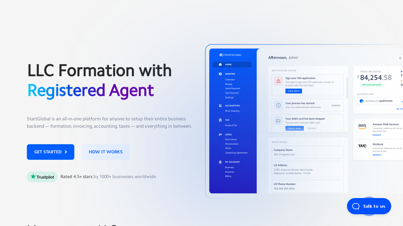 Get Leads Landing page