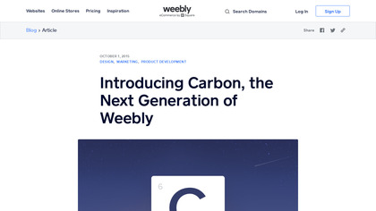 Weebly Carbon image