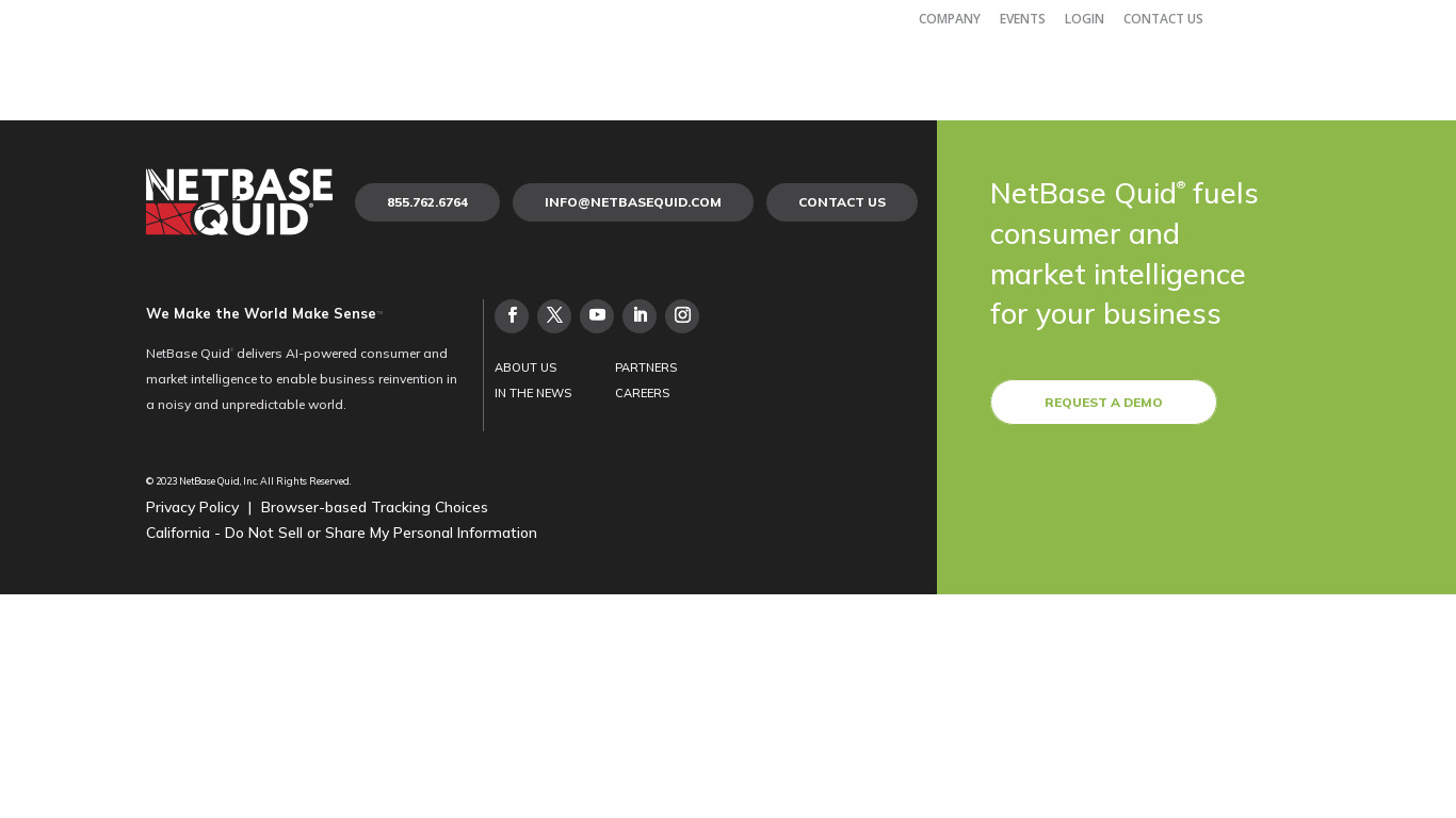 NetBase Landing page