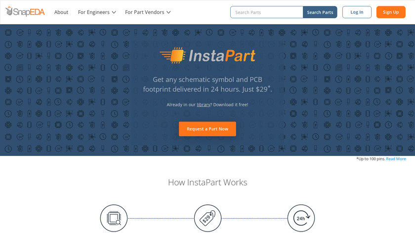 InstaPart Landing Page