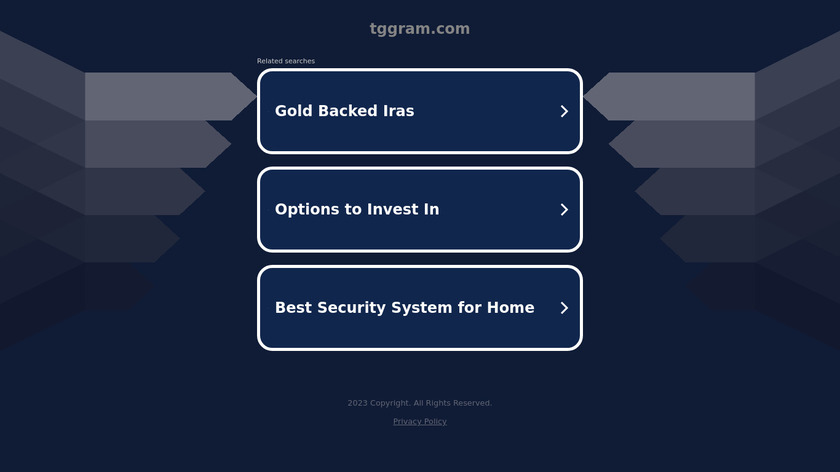 TgGram Landing Page
