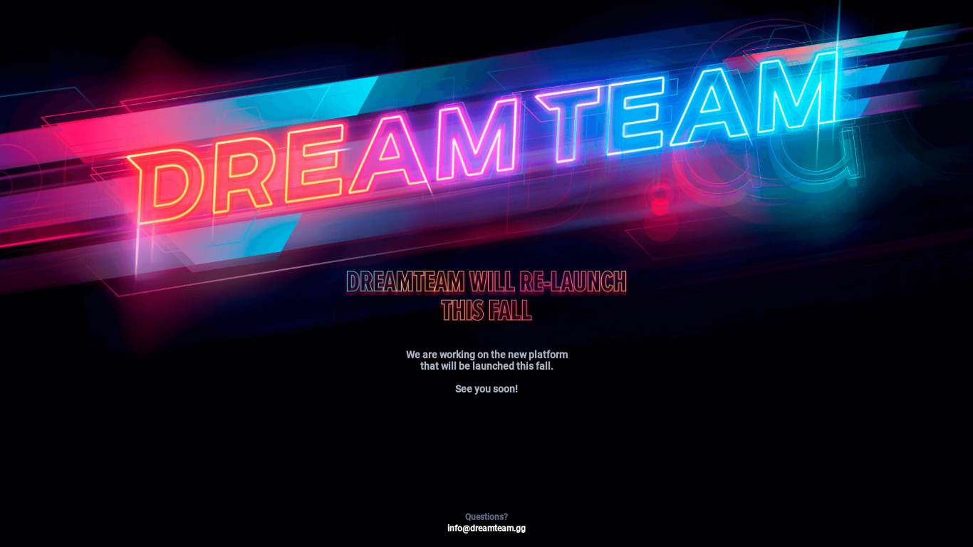 DreamTeam Landing page