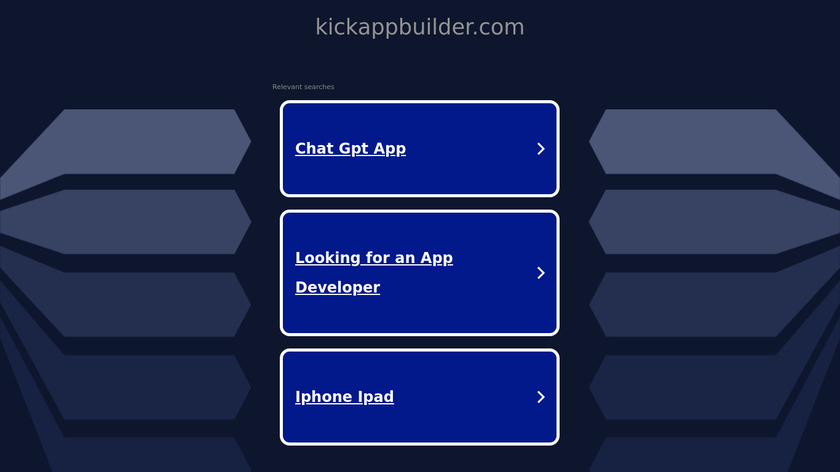 KickAppBuilder Landing Page