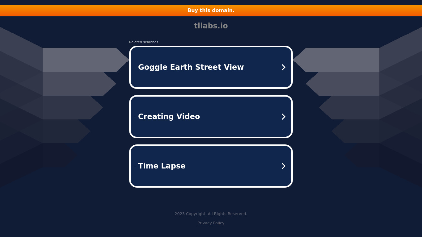 Street View Hyperlapse Landing page