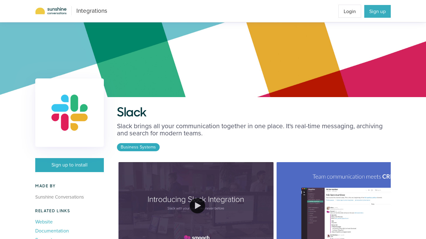 Slack with your Users Landing page