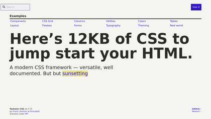 Teutonic CSS screenshot