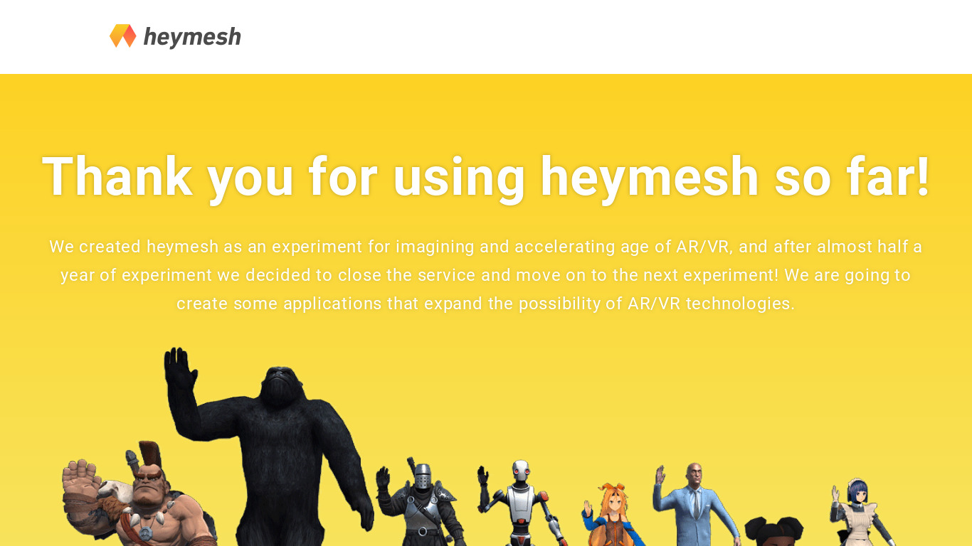 heymesh Landing page
