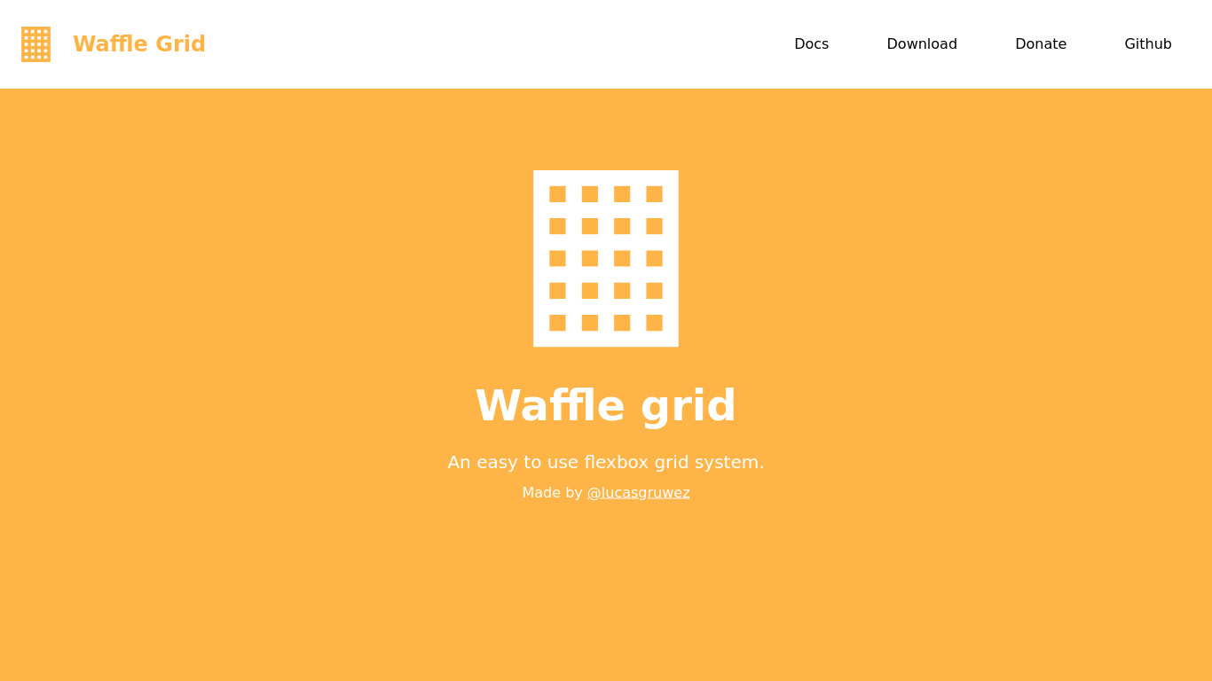 lucasgruwez.github.io Waffle Grid Landing page