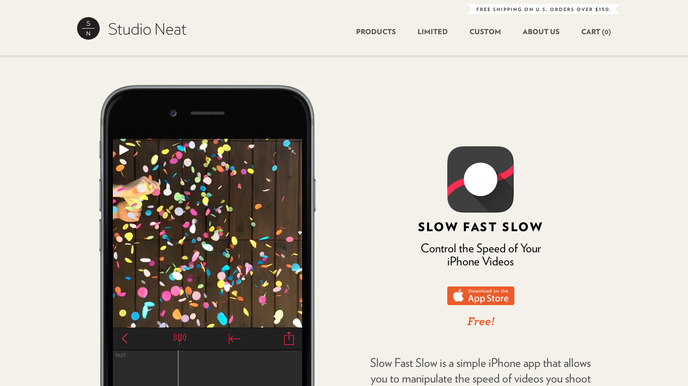 Slow Fast Slow Landing page