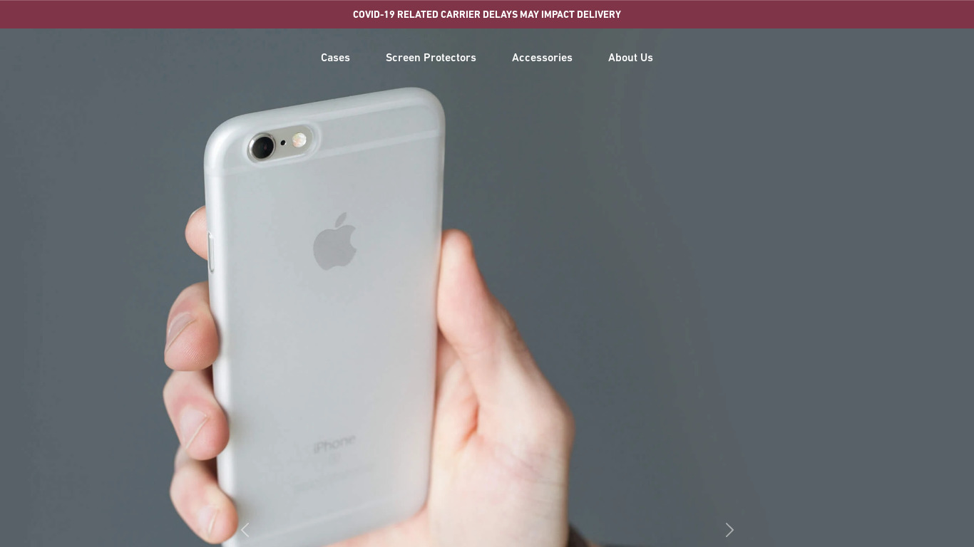 Peel for iPhone 6s Landing page