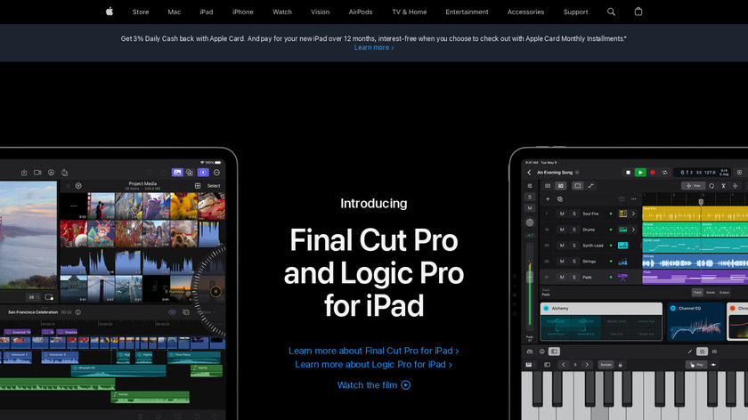 The new iPad Pro Landing Page