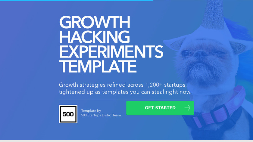Pipefy Growth Hacking Experiments Template Landing Page