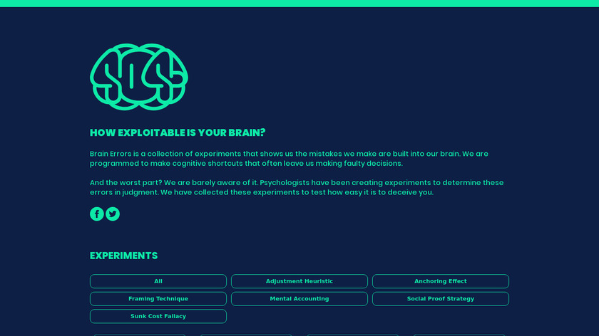 Brain Errors Landing Page