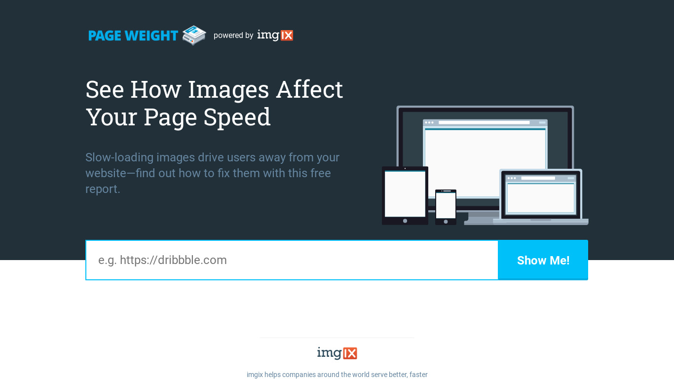 Page Weight Landing page