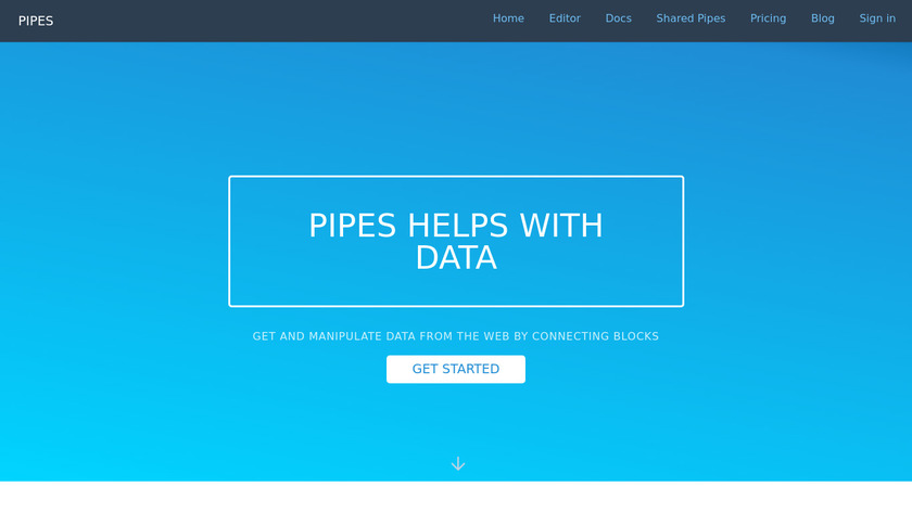 Pipes Landing Page